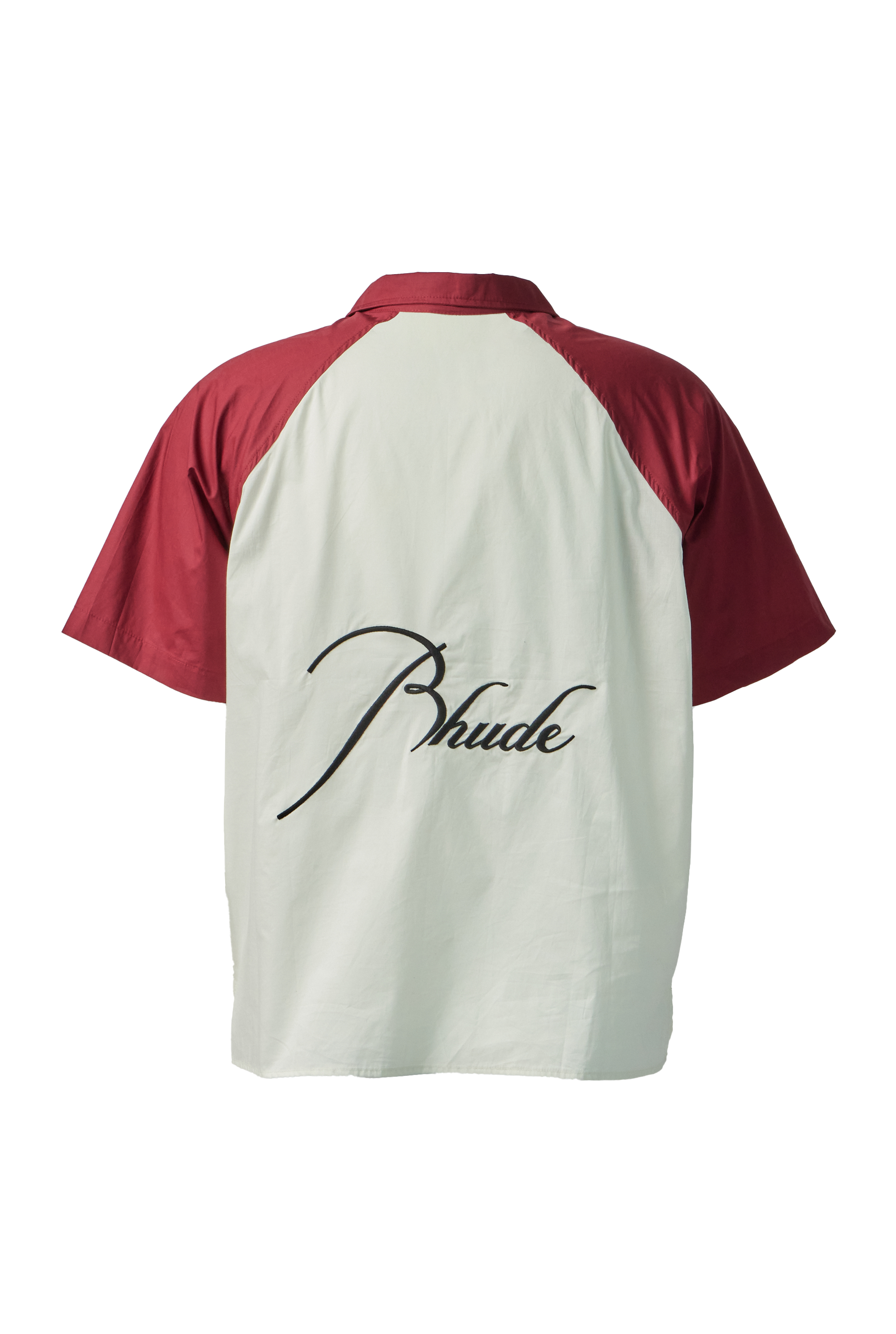 RHUDE - Raglan Poplin Button Up Maroon product image