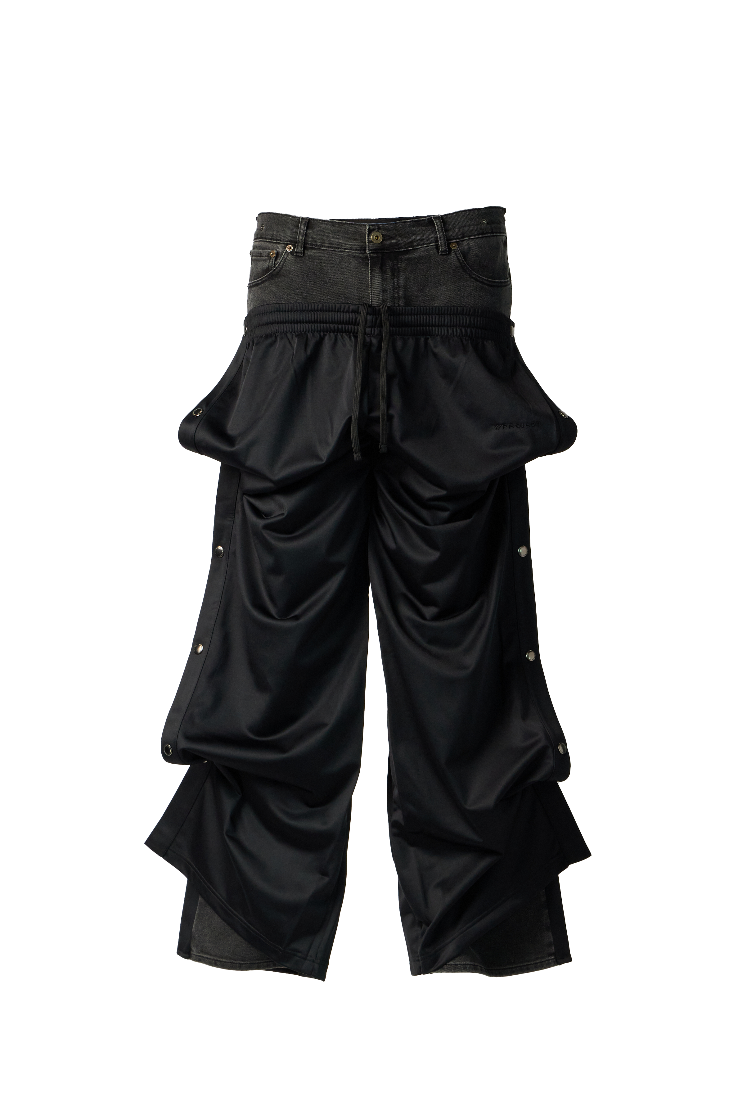Y/PROJECT - Snap Off Denim Track Pants product image