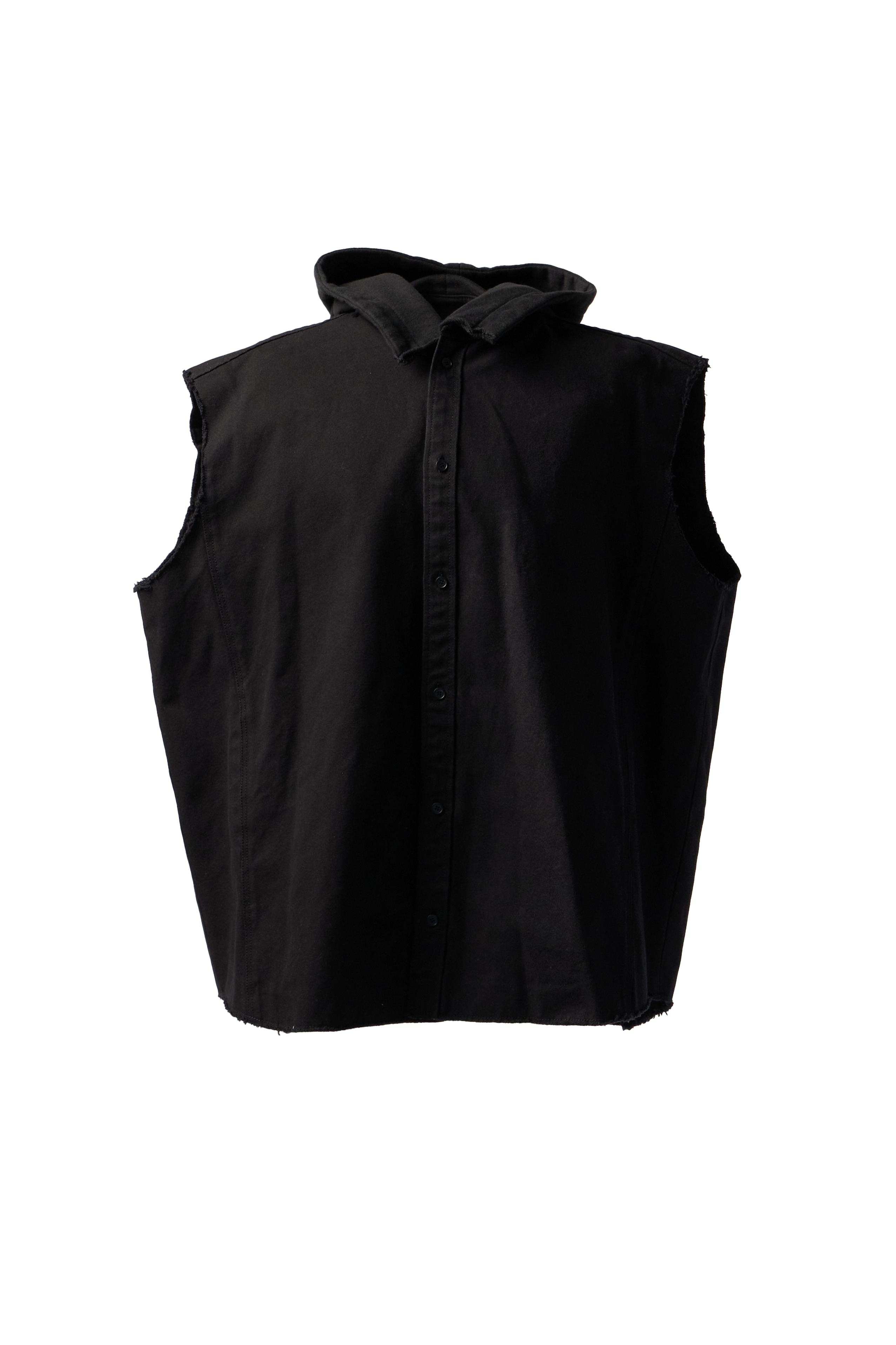 WE11DONE - Hooded Sleeveless Button Up Shirt product image