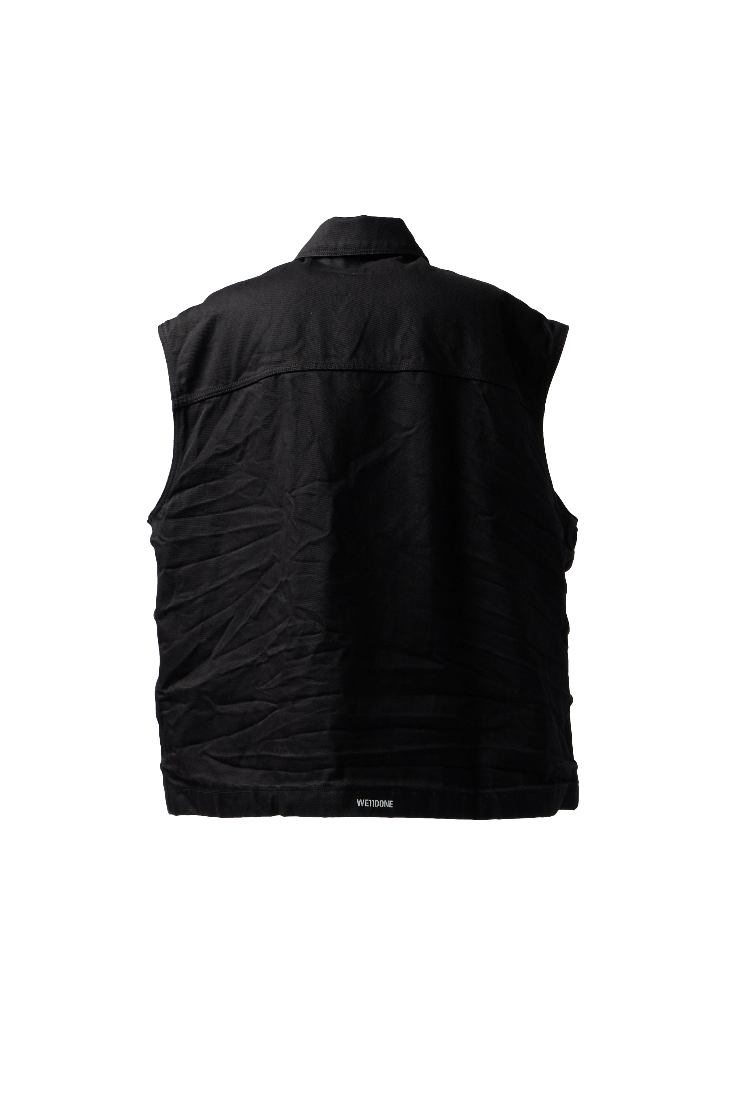WE11DONE - Wrinkled 3 Pocket Denim Vest product image