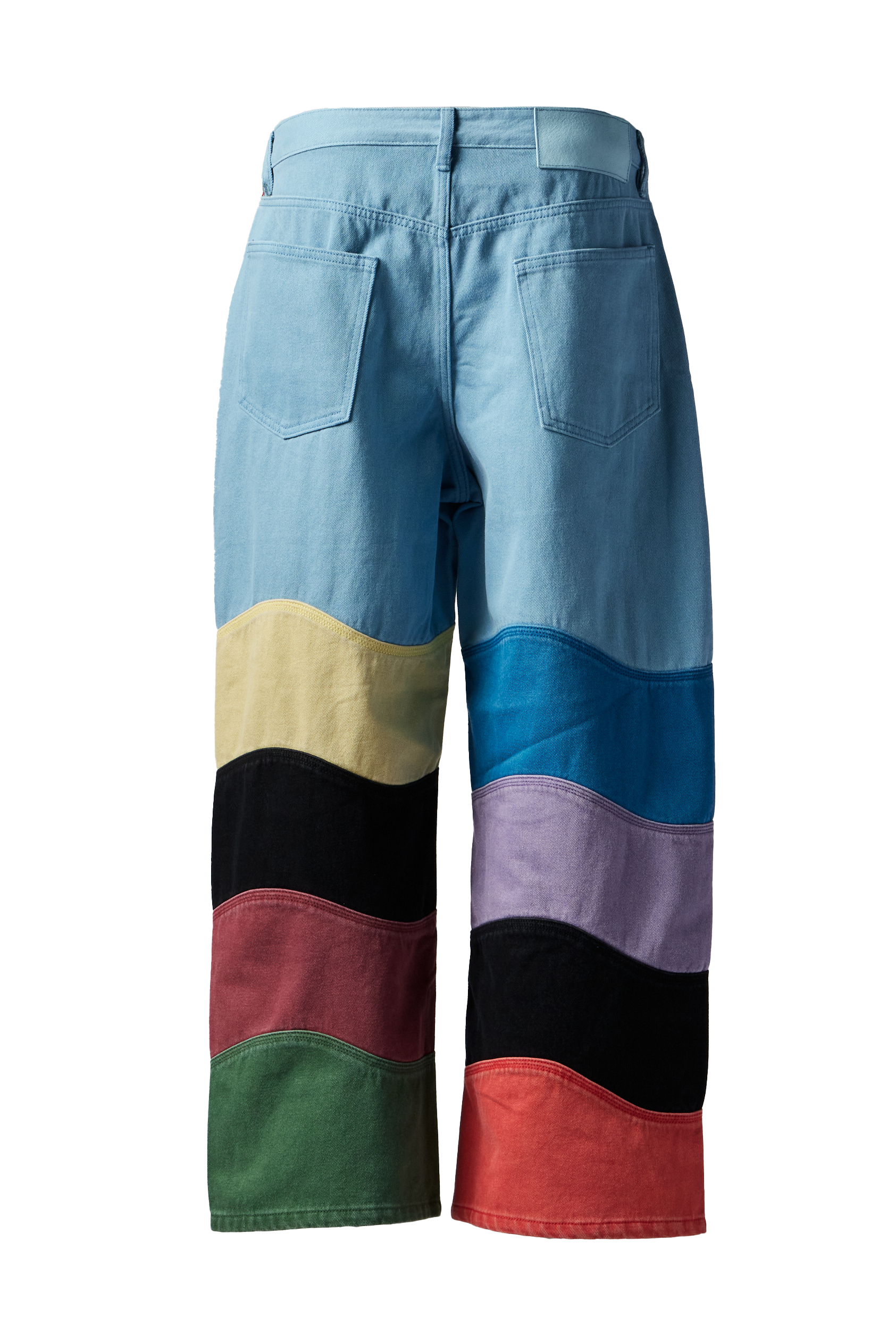 GLASS CYPRESS - Multicolor Patchwork Denim product image