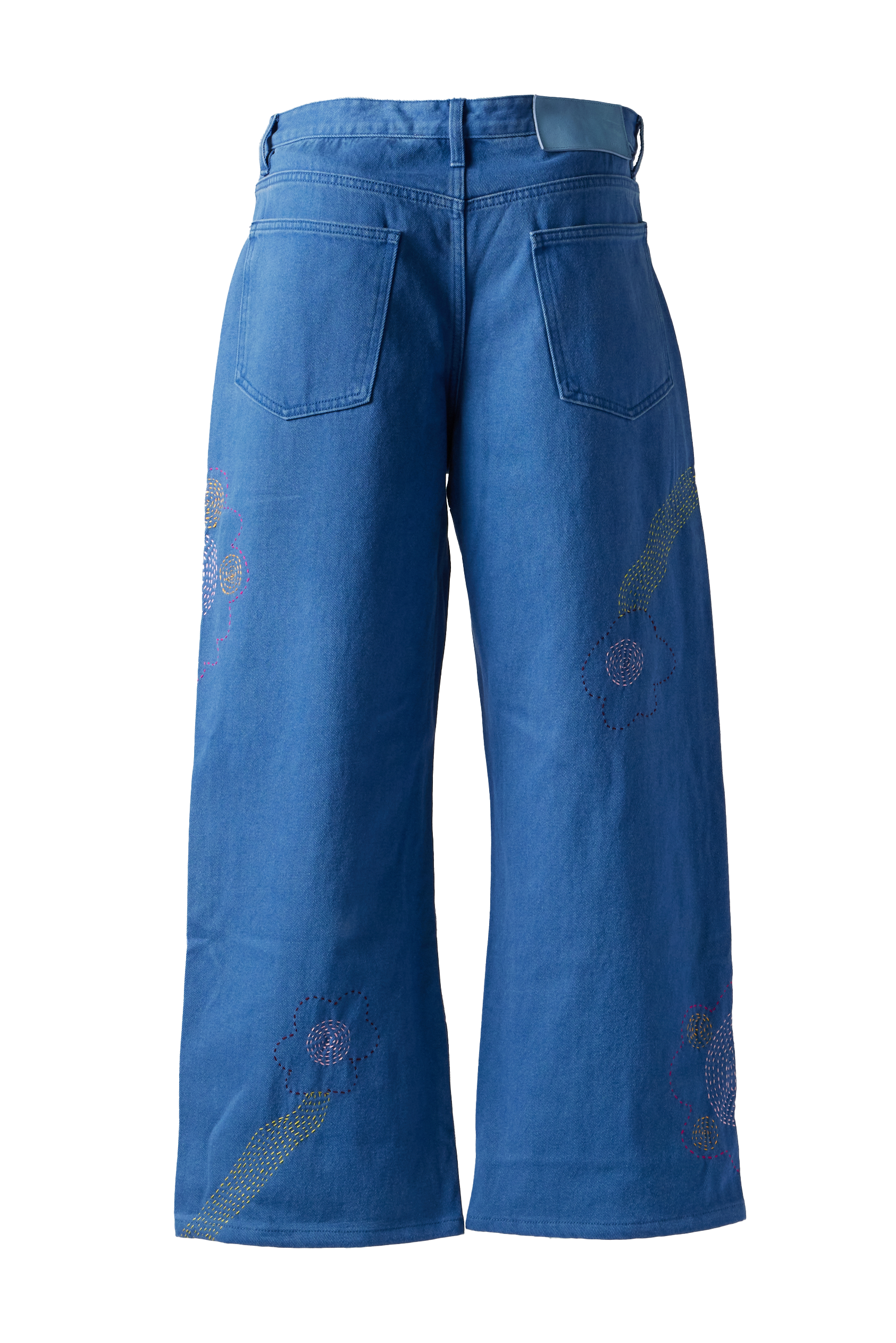 GLASS CYPRESS - Quilted Denim Jeans product image