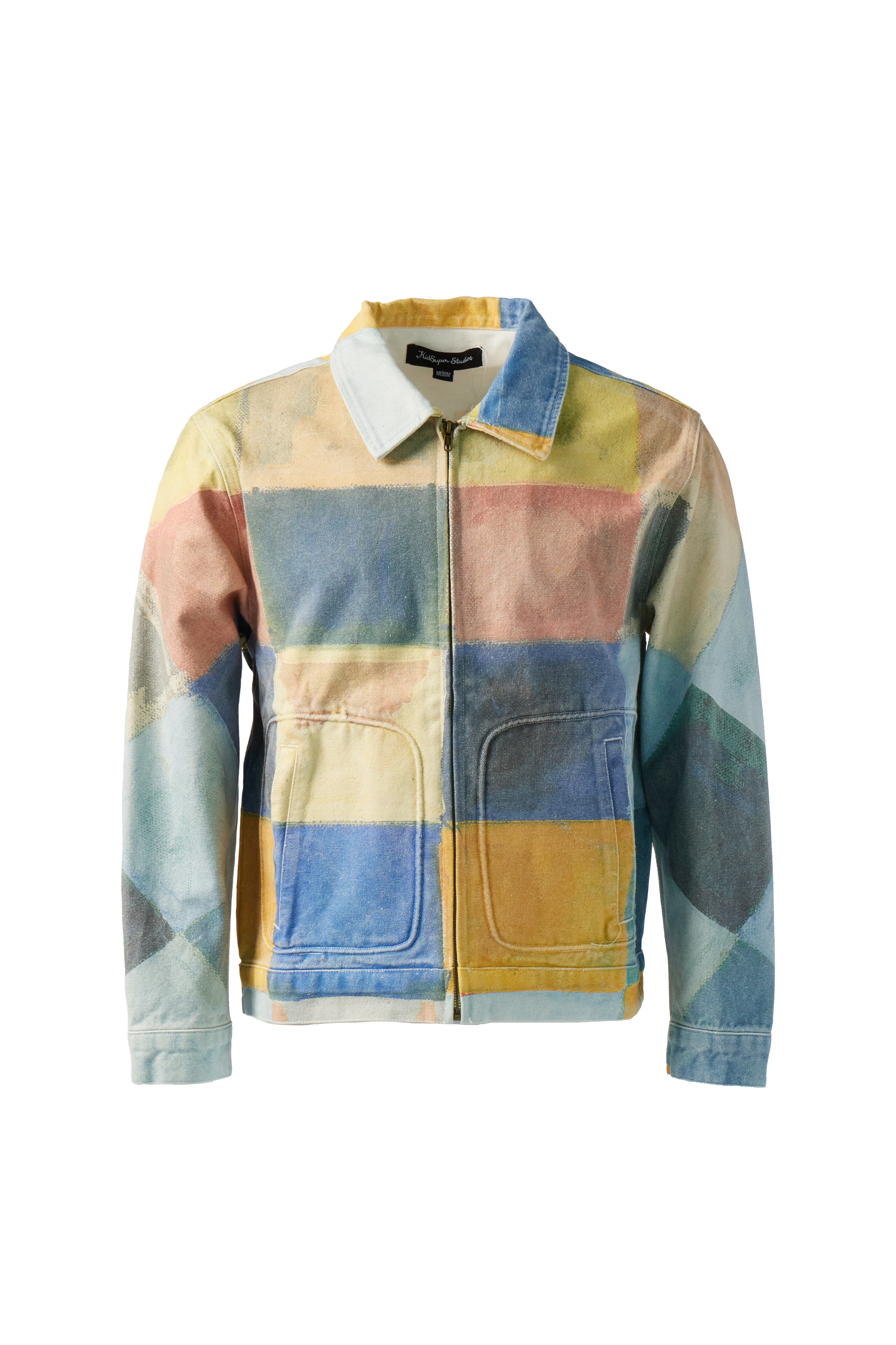 KIDSUPER - Checkered Painted Work Coat product image