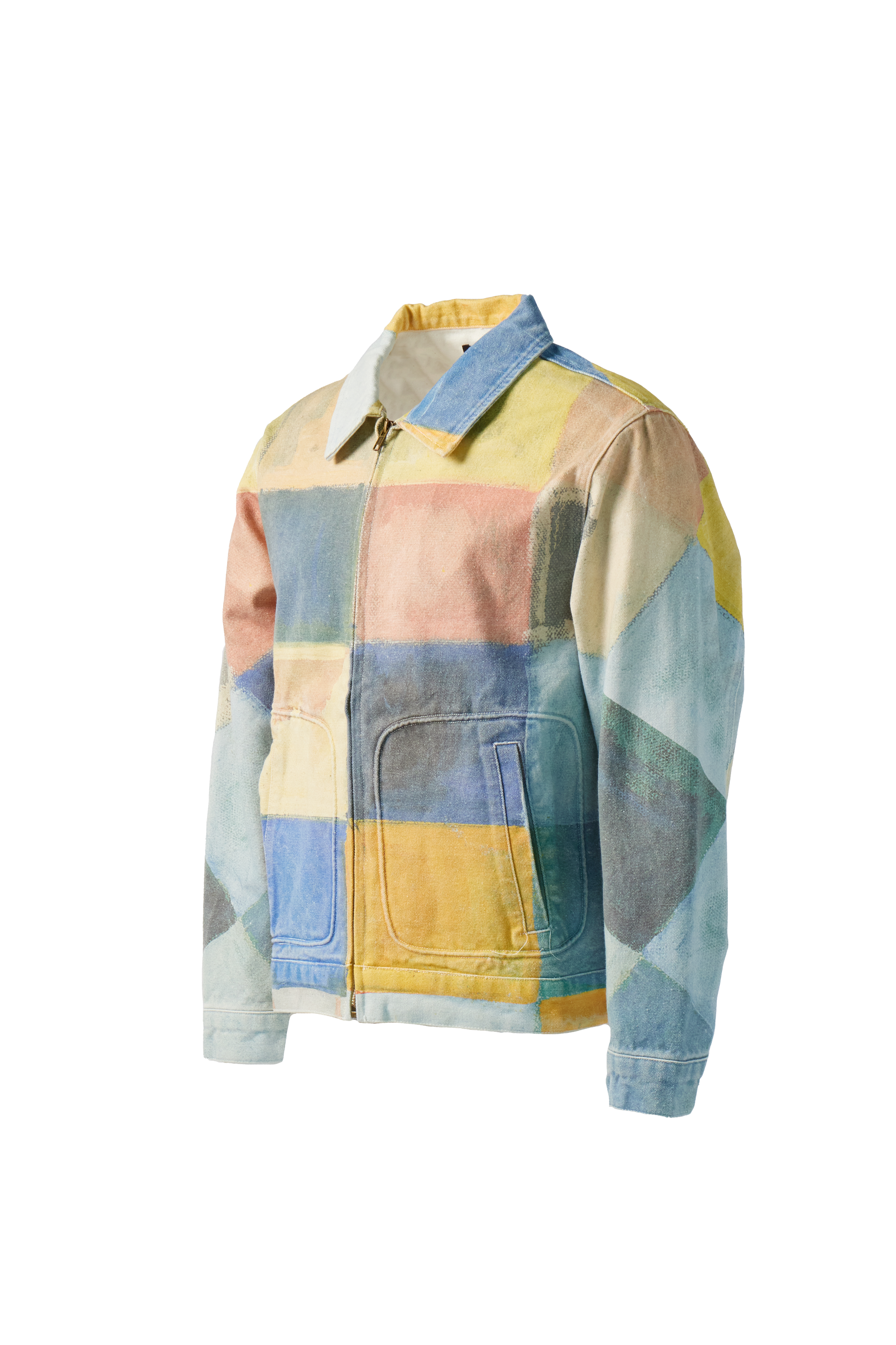 KIDSUPER - Checkered Painted Work Coat product image