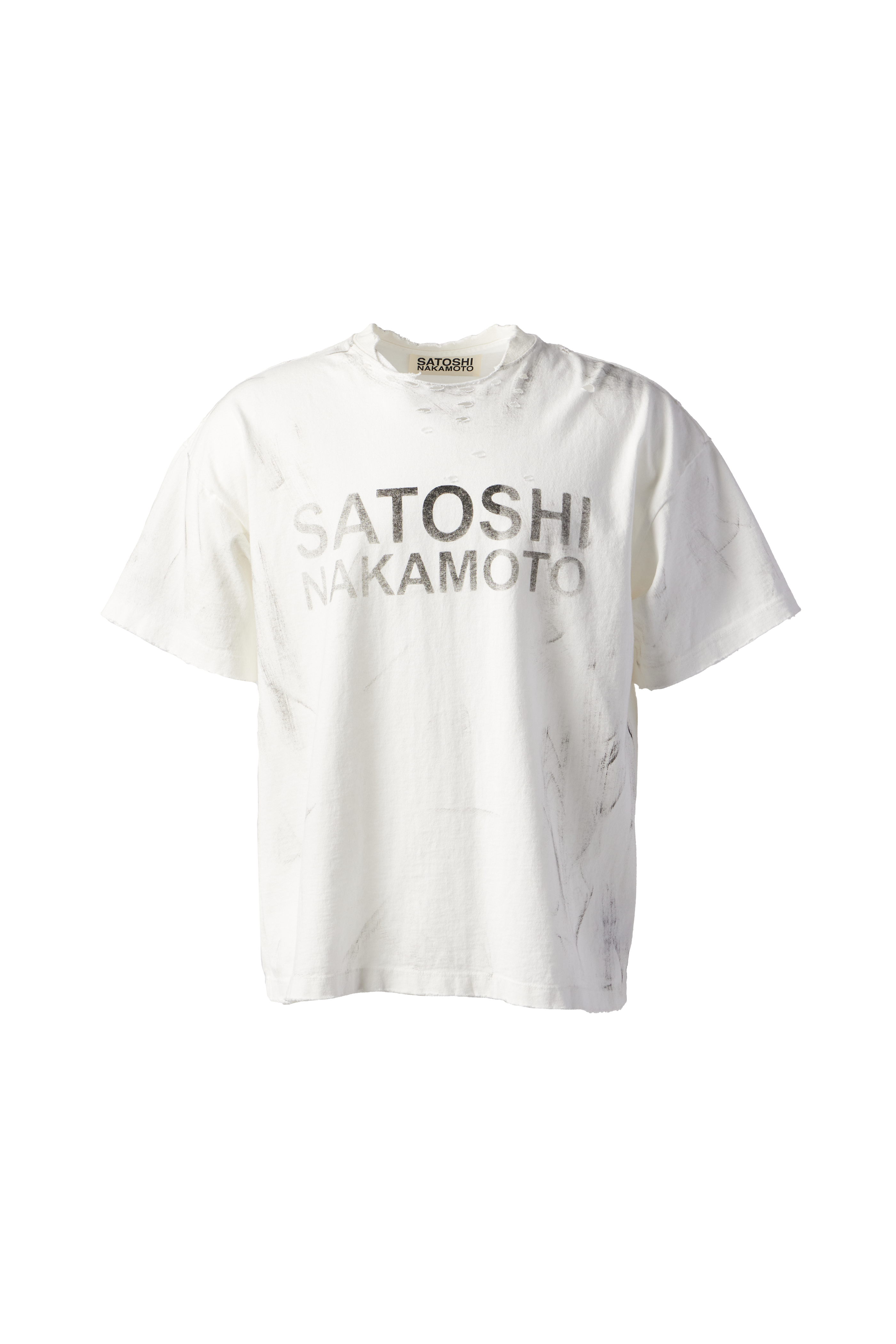 SATOSHI NAKAMOTO - Distressed Logo Tee product image