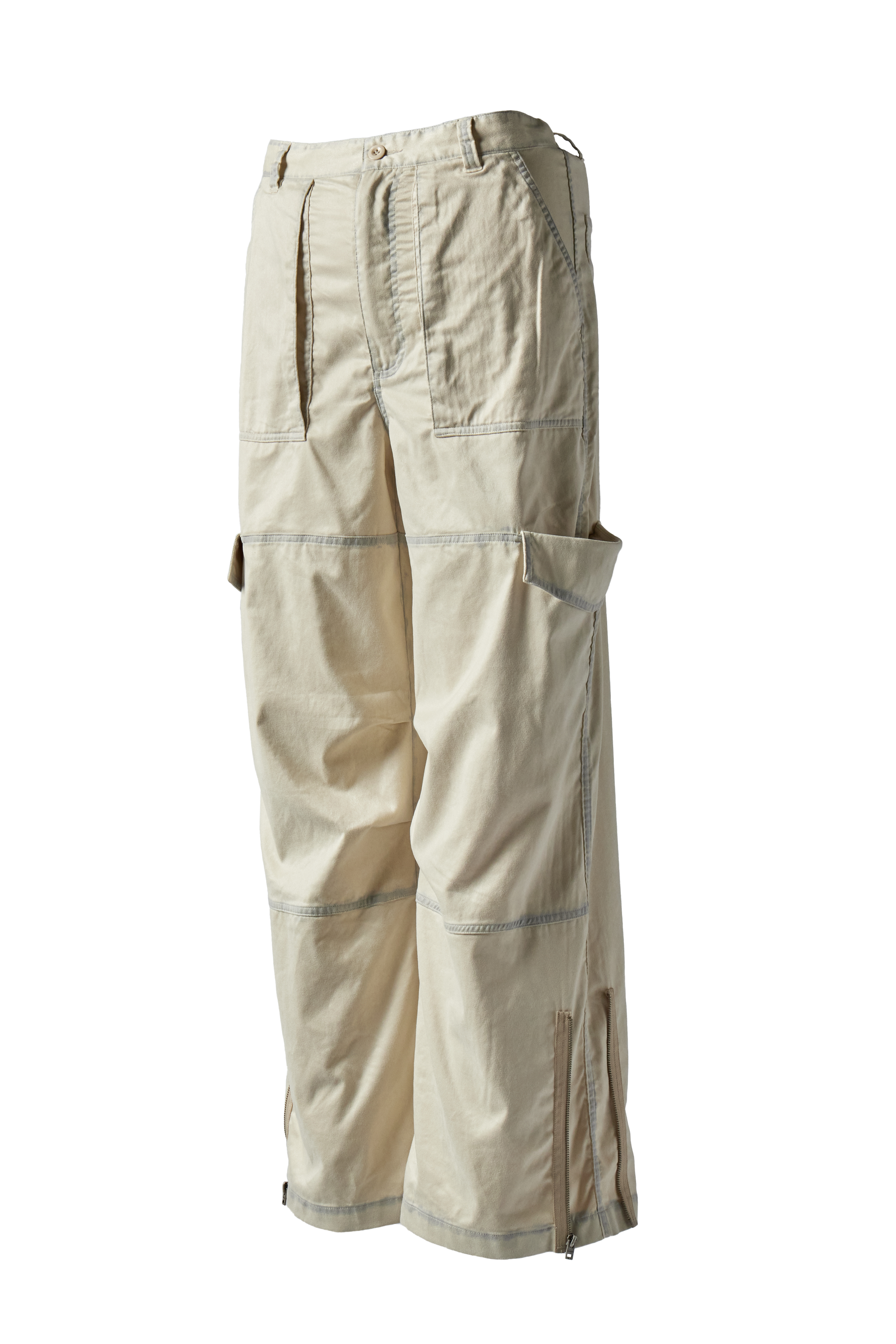 ACNE STUDIOS - Stained White Zip Trouser product image