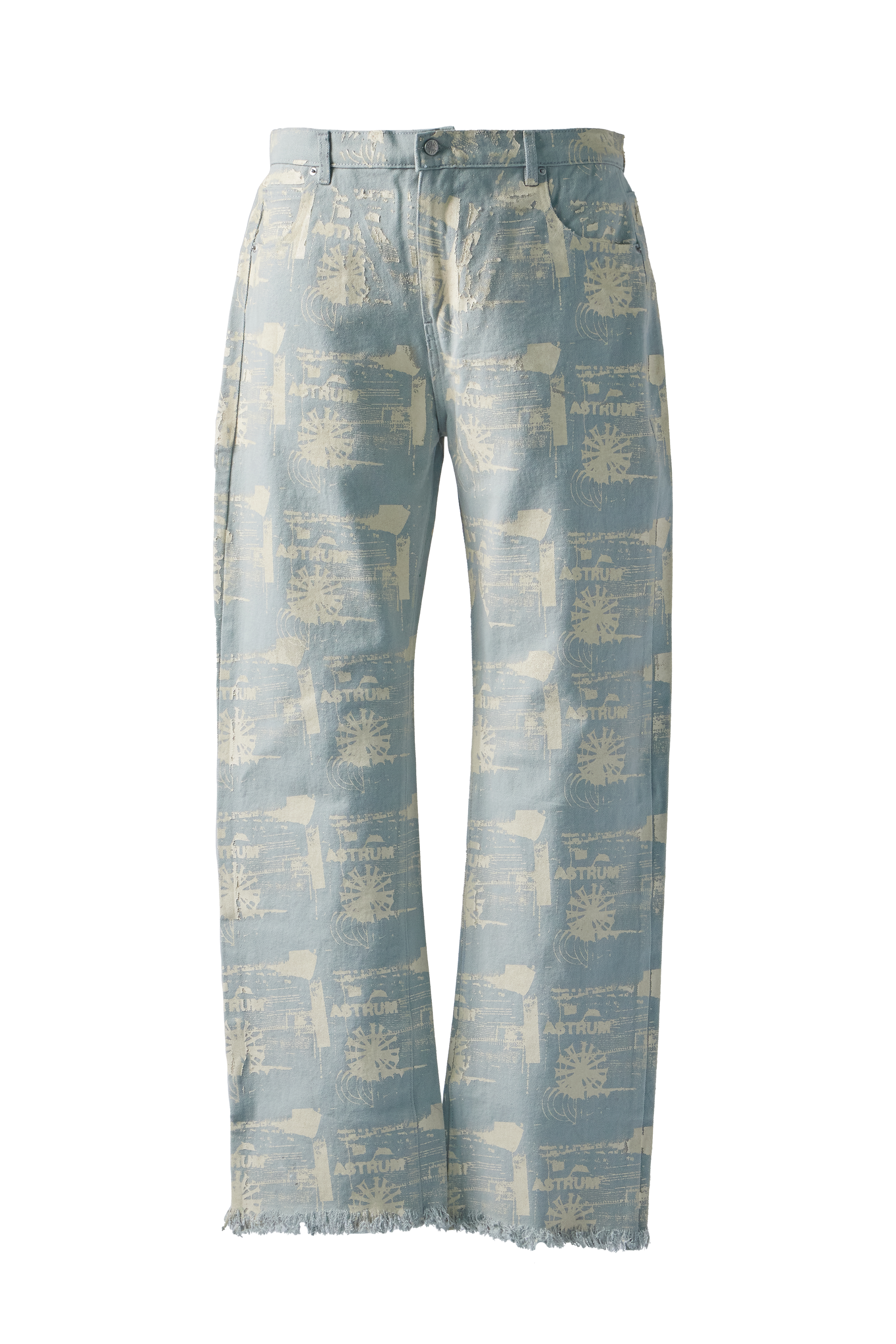 ASTRUM - Spiral Print Denim Jeans product image