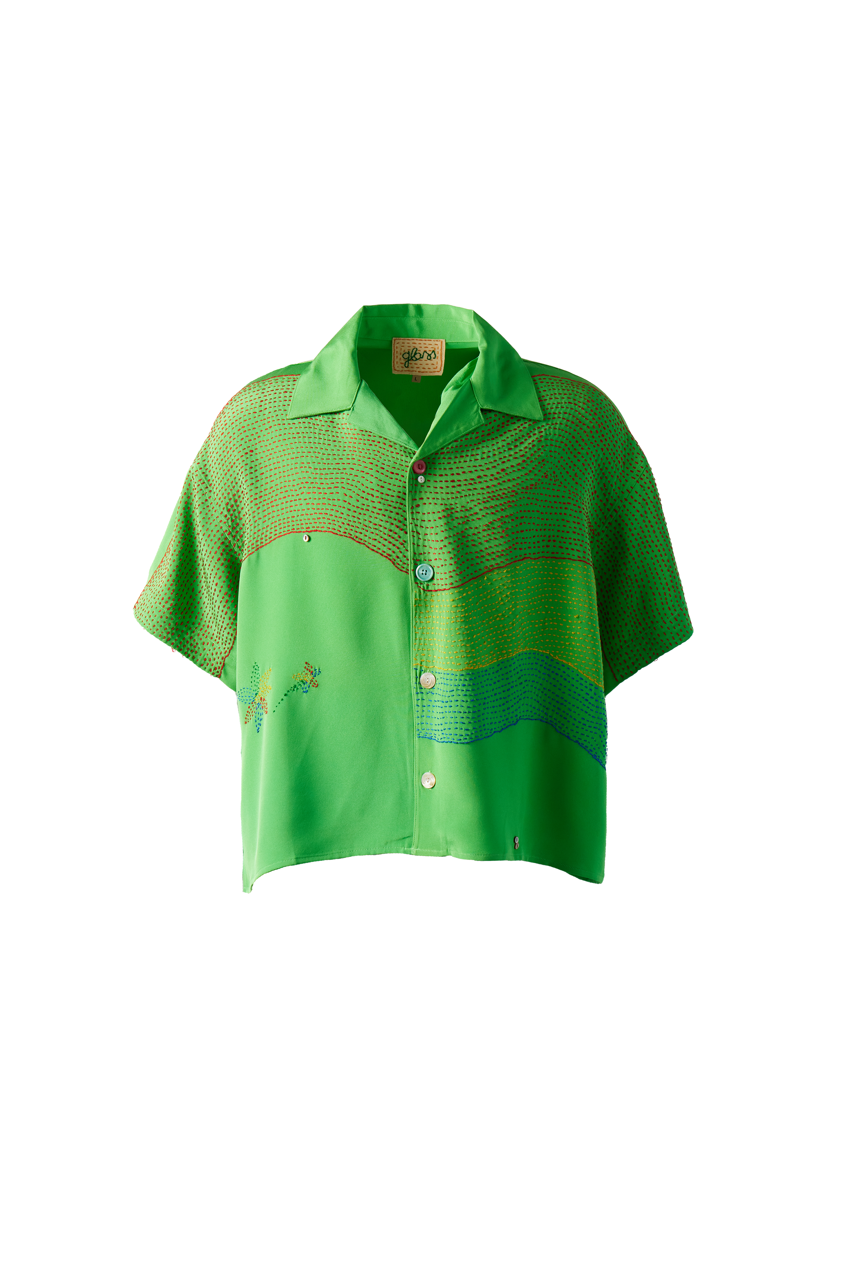 GLASS CYPRESS - Curves Silk Shirt product image