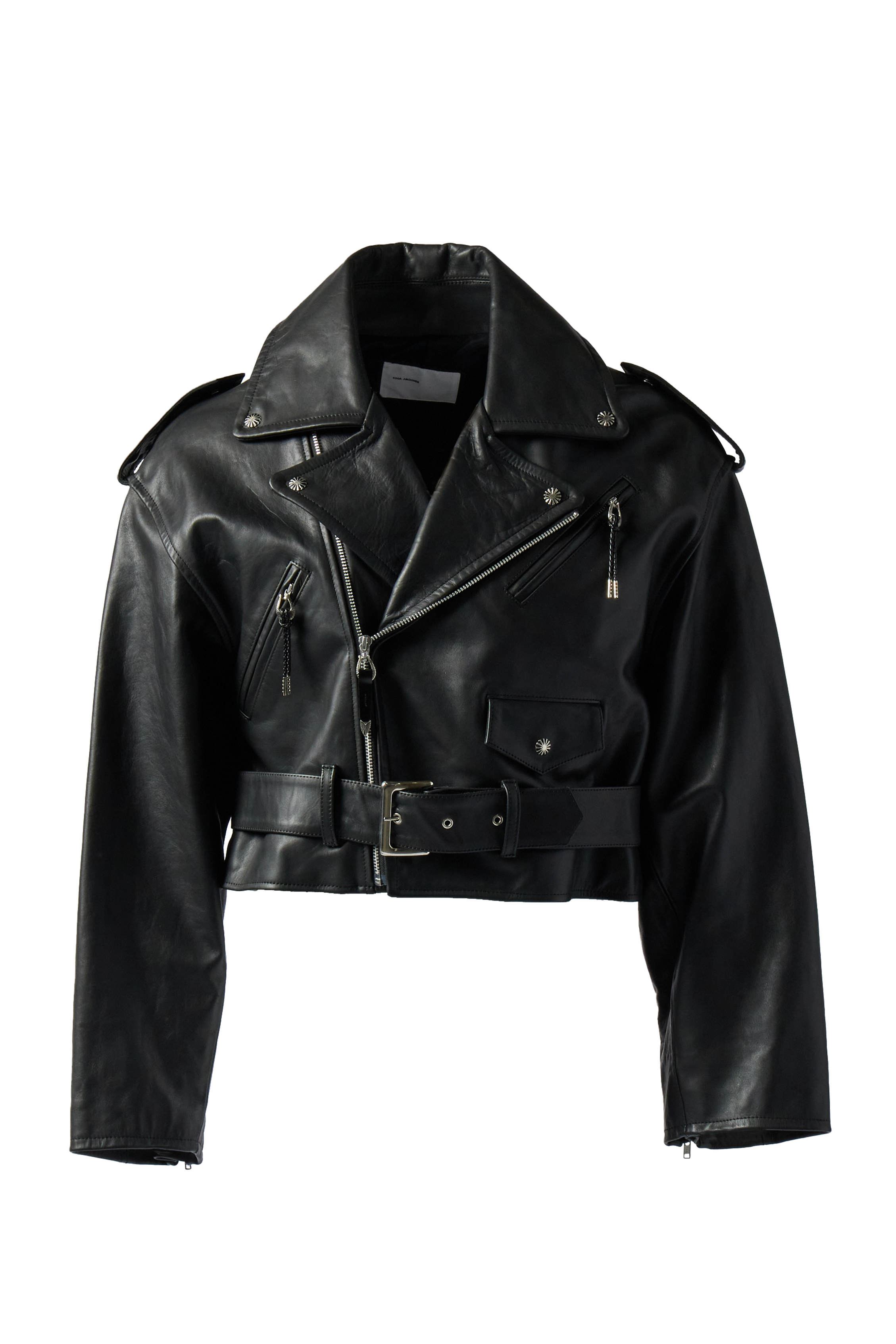 TOGA VIRILIS - Concho Studded Leather Jacket product image