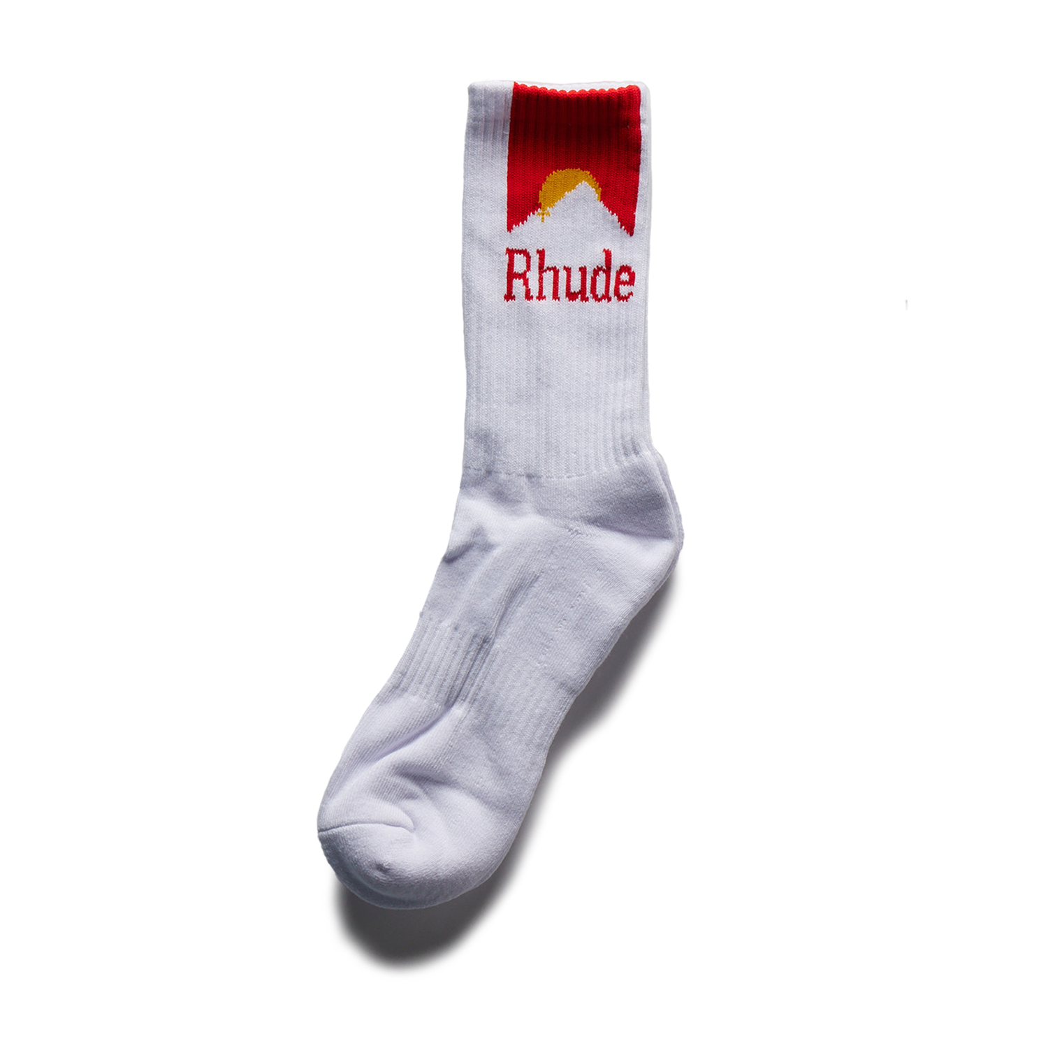RHUDE - Moonlight Sock (White/Red/Yellow) product image