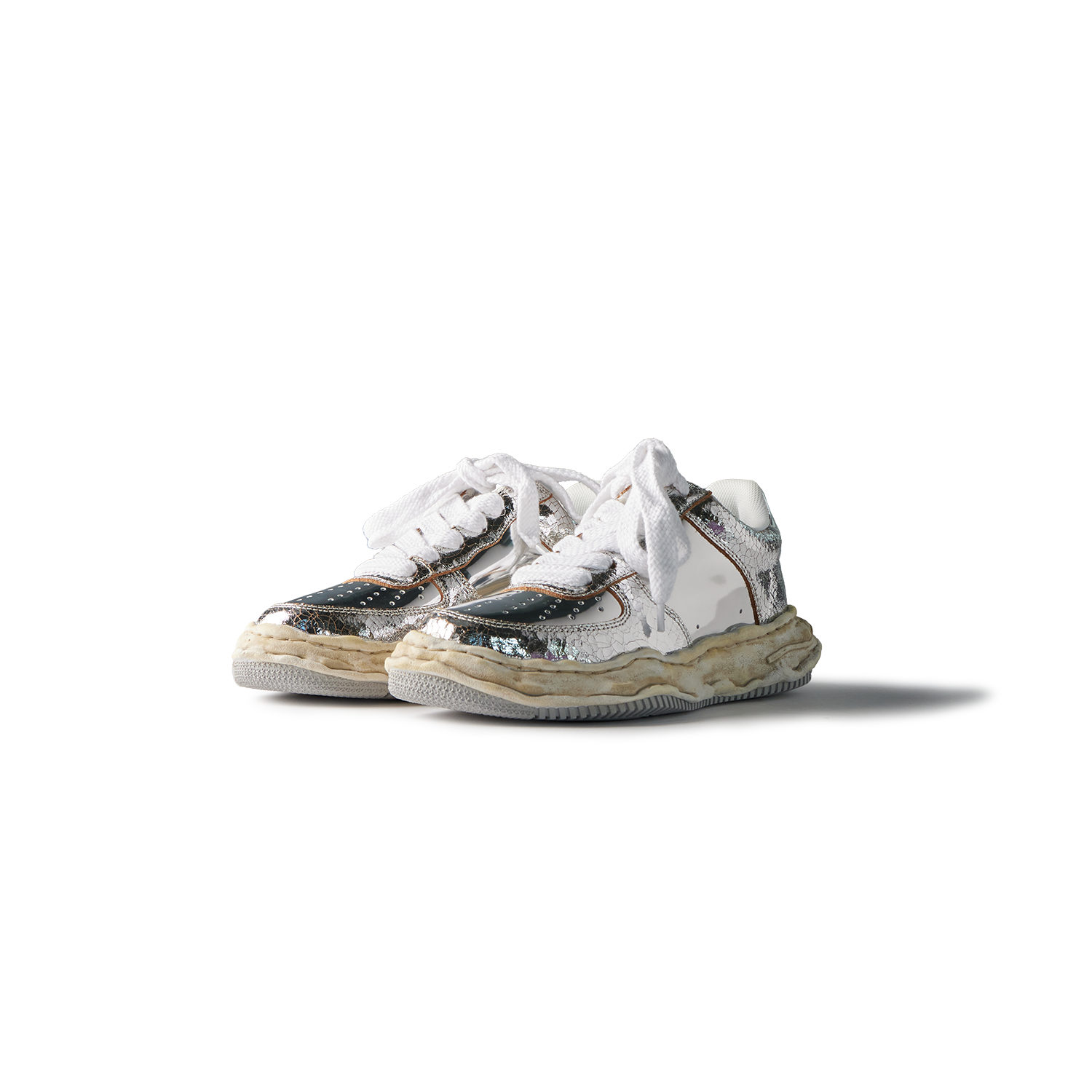 MAISON MIHARA YASUHIRO - Wayne Low Cracking Leather Sneaker product image